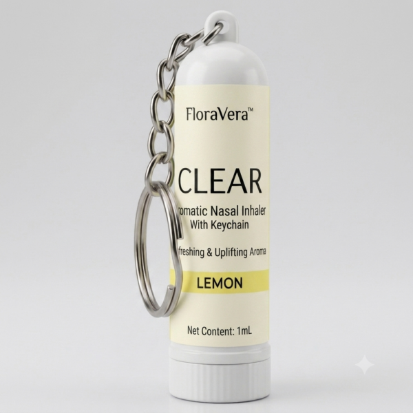 Clear Lemon Inhaler Rev FloraVera™ CLEAR Lemon Aromatic Nasal Inhaler